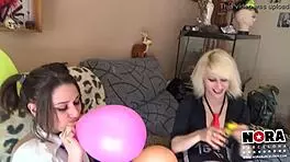 Sexy balloon t popping with erotic teen 18+ babe brunette amateurs blonde spanish pornstar.