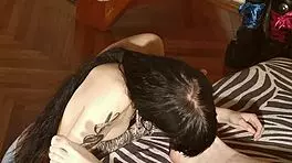 beth kinky licks daddy's dirty sweaty feet clean