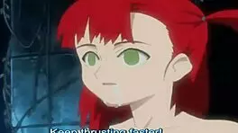 Sexy cartoon girl swallows cum after blowjob and assfucking