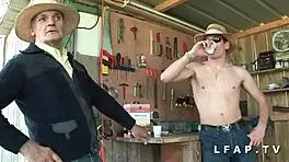 Jolie petite 18+ with big tits and ass slammed in wild French trio