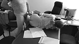 Boss Fucks Tiny 18+ Secretary on Office Table