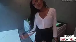 asian teen gives her boyfriend a hardcore footjob, handling his monster cock