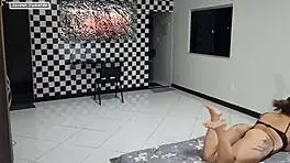 Got caught, gave it up to the masked guy with a huge cock