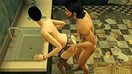 sims 4 merry farmers part 5, bent over in doggystyle with heels on