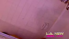 Hot Teen in Shower Gets Intimate