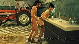 sims 4 merry farmers part 5, bent over in doggystyle with heels on