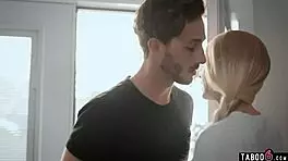 teen seduces stepmom while boyfriend watches in doggystyle threesome