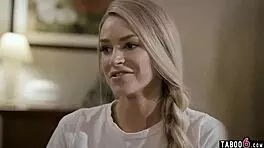 teen seduces stepmom while boyfriend watches in doggystyle threesome