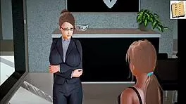 my new family series features teen redhead with small tits in erotic cartoon game