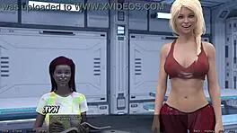 金发处女被困后舔胸