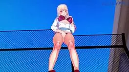 Marin kitagawa and shinju inui with old man in intense hentai sex, creampie cartoon