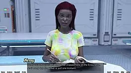 金发处女被困后舔胸