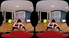 naughty america vr workout session in the gym with brunette