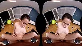 naughty america vr workout session in the gym with brunette