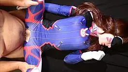 Overwatch Cosplay - Tiny D Va Moans On Super Thick Cock And Gets No Mercy From Somegirth