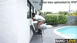 Damion Dayski and Jenna Fireworks caught banging with intense deepthroat action