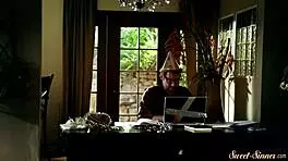 Stunning Babe Feels Intense Pleasure From Stepbro's Fucking And Cumshot