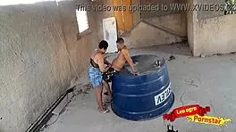 intense emotions surge as i fuck the chubby married woman's tight ass bareback on the terrace