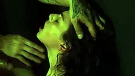 Strap on punishment in shower for petite tattooed teen.