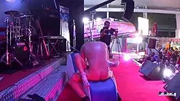 Francys Belle Blows Victor Bloom's Big Cock in Public Sex