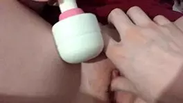 Exploring virgin pussy with step sister in mutual masturbation session using toys.