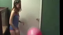 petite babe flashes tits under skirt with upskirt panties and thong