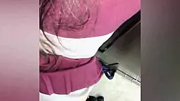 Mexican schoolgirl in uniform gets fucked by neighbor from behind while folding clothes, secretly recorded and filled with cum.