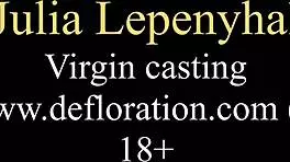 Virgin brunette julia lepenyhal virgin casting