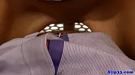 European amateur gives blowjob in interview pov 😍