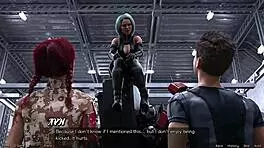 I'm checking out this cute robot girl in space, cumshot everywhere.