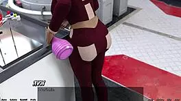 I'm checking out this cute robot girl in space, cumshot everywhere.