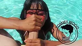 group activity with young blondes and brunettes