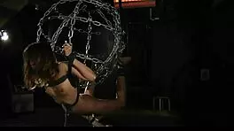 Young 18+ Slave Endures Merciless Humiliation in Cage Bondage Fuck with Bent Over Punishment