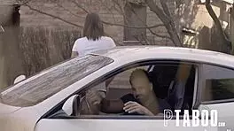 Sports Car Lorenzo Viota and Niki Harris in Reality POV Hardcore with Petite Teens.