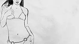 Asian big ass model shows hot pussy after posing