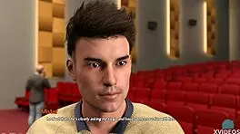 Entrepreneur roleplays fucking brunette teen in bathroom with big tits