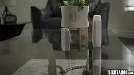 submissive teen babysitter adria rae obeys boss with horny cock sucking