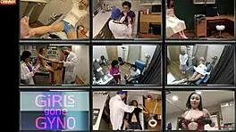 After the gyno exam, doctor fucks patient Aria Nicole in the stirrups.