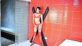 Teen Shemale Sucks And Fucks White Cock