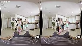 Sorority initiation with Alyce Anderson and Brooke Haze featuring blowjob, wanking, and monster cock in POV.