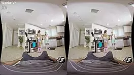 Sorority initiation with Alyce Anderson and Brooke Haze featuring blowjob, wanking, and monster cock in POV.