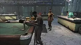 yo, this fo4 pool table party with hentai brunettes is insane! 🔥