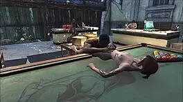 yo, this fo4 pool table party with hentai brunettes is insane! 🔥
