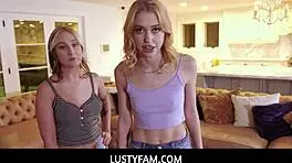 Hot Stepsis Chloe Cherry And Gwen Vicious Fucked By Horny Stepbrother!