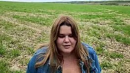 bbw student in short skirt sucked teacher off in park for grades, cum everywhere on big tits 😍