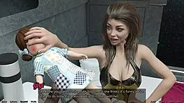 stranded in space. curvy girl fears my big cock ripping her.