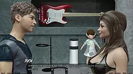 stranded in space. curvy girl fears my big cock ripping her.