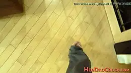 The fetish teen 18+ gets railed in POV view