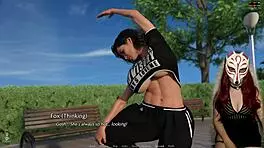 oh wow, mommy takes big cock in public outdoor game!