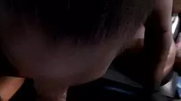 Thick Ebony Babe Sucks Dick Puke and Cum Down Throat